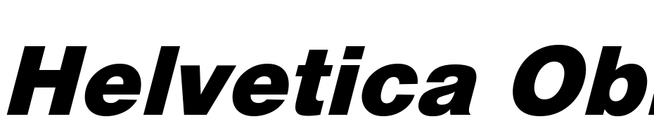 Helvetica Obl He Font Download Free